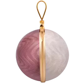 6pcs Jewelry Christmas Balls Set, Purple and White